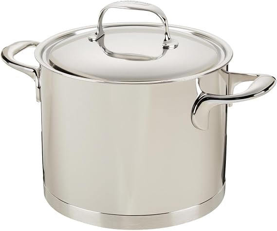 Demeyere Atlantis 5.3 Quart Deep Stockpot with Lid
