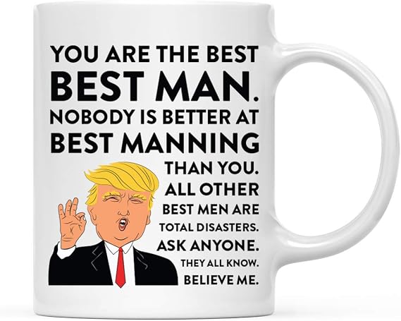 Andaz Press 11oz. Funny President Trump Coffee Mug Gift, Terrific Best Man, Best Manning, 1-Pack, Includes Gift Box, Birthday Christmas Novelty Ideas for MAGA Republican Democrats