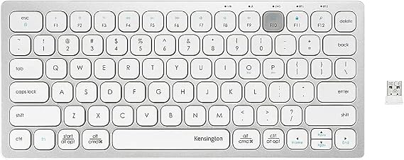 Kensington Multi-Device Dual Wireless Compact Keyboard - Silver (K75504US)