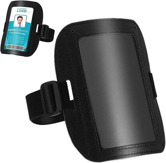 Arm Card Holder, ID Holder Wristband, Waterproof, Adjustable Ski Pass Cover for Men, Horizontal Bracelets, Arm Badge Holder, Armband ID Licence with Adjustable Elastic Band