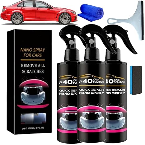 Nano Car Spray, Car Scratches Repair Nano Spray, Instant Invisible Scratch Remover,Nano Spray for Cars, Multifunctional Coating Renewal Agent Spray (3)