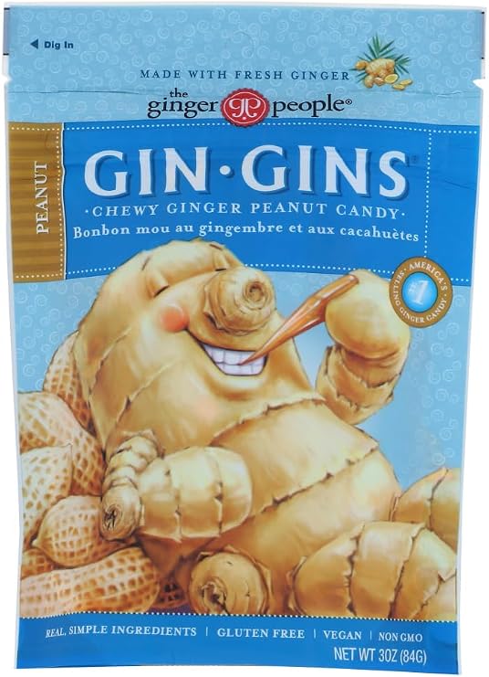 Ginger People Ginger Chews Peanut - 3 oz