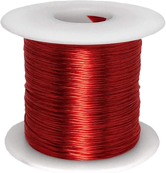 Litz Wire, 20 AWG Unserved Single Build, 64/38 Stranding, 1.0 lb Spool, Ideal for ~100 kHz Applications