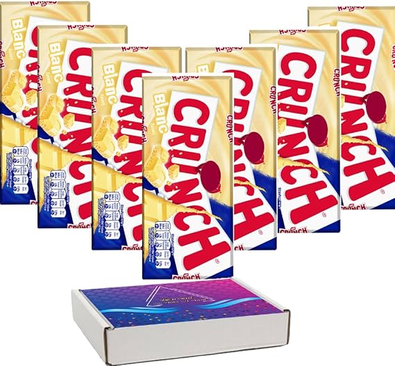 Crunch White Chocolate Sharing Bar 100g With Gift Box (16 x Bars)