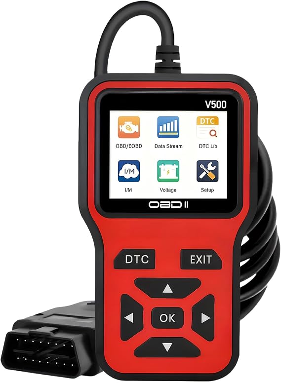 OBD2 Car Diagnostic Scanner, Diagnostic Machine for All Cars Since 1996, V500 Check Engine Light Code Scanner Tool with Reset, Dtc, Data Stream, I/M Readiness