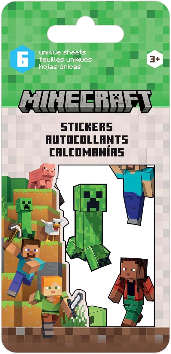 Minecraft Mini Sticker Slim Flip Pad - 6 Page