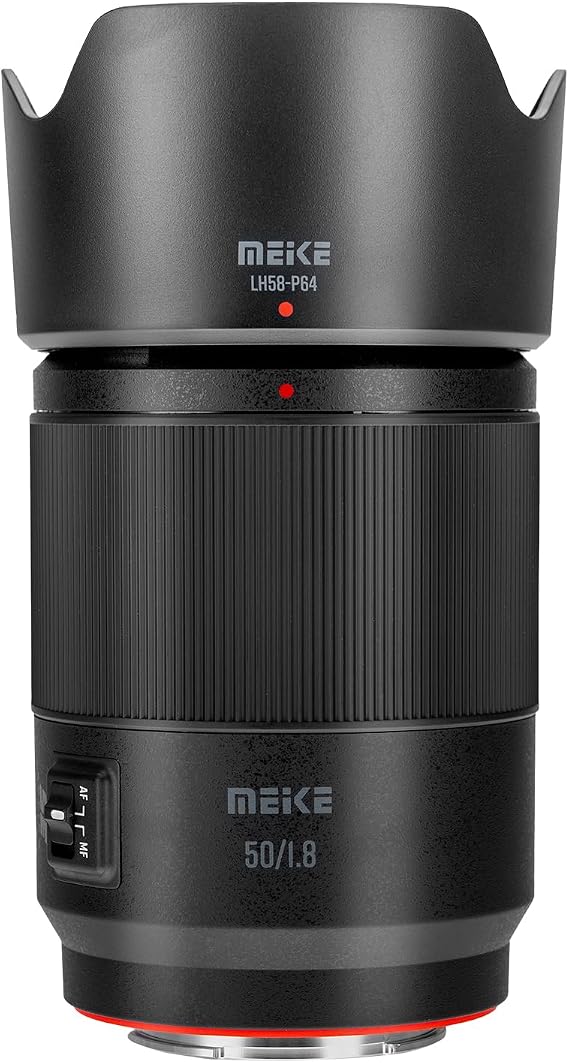 Meike 50mm F1.8 AF Lens for Sony E Mount Full-Frame Cameras, Wide Angle | Large aperture creamy bokeh, fast STM autofocus, sharp image quality for Sony A7RIV A7IV A7III A9 A7II A7RII A7SIII A9II