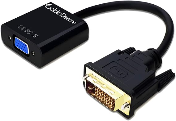 Active DVI-D Link 24+1 Male to VGA Female M/F Video Cable Adapter Converter