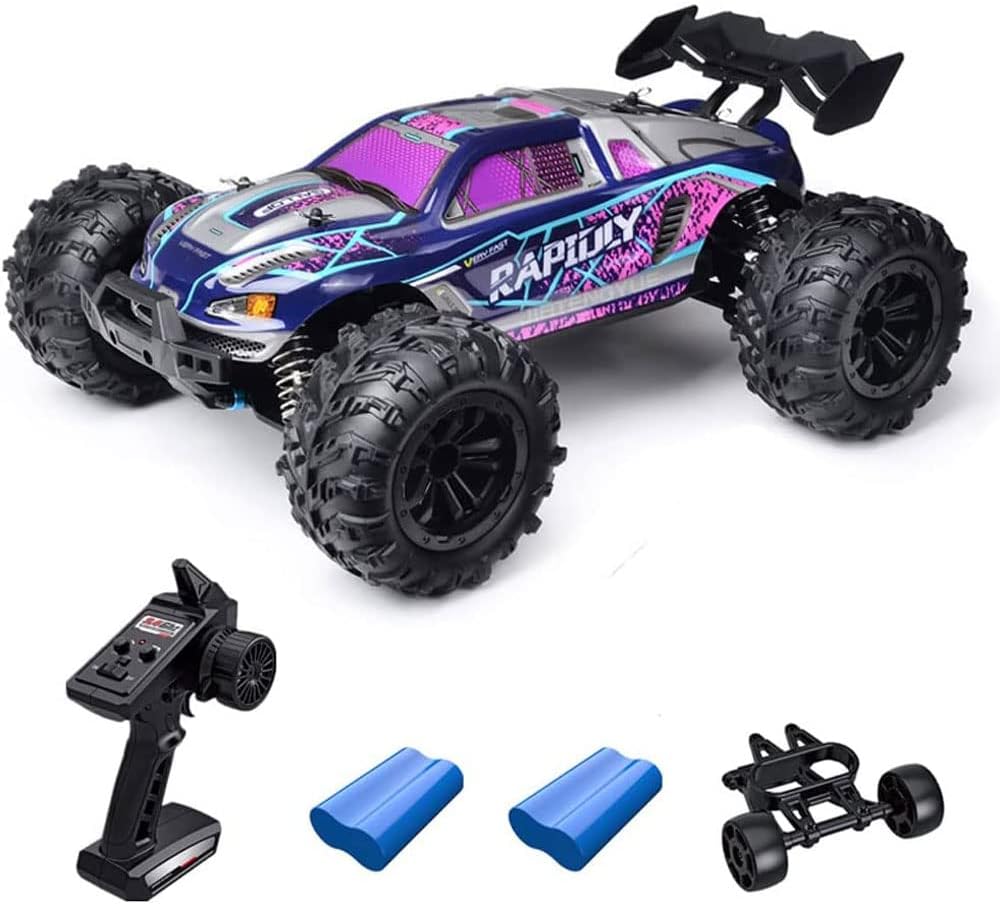 116 RC Cars for Adults Fast RC Trucks 4x4 Offroad Drift RC Car with 2 Battery & LED Light Scale Remote Control Monster Truck for Boys Kids,All Terrains Truck