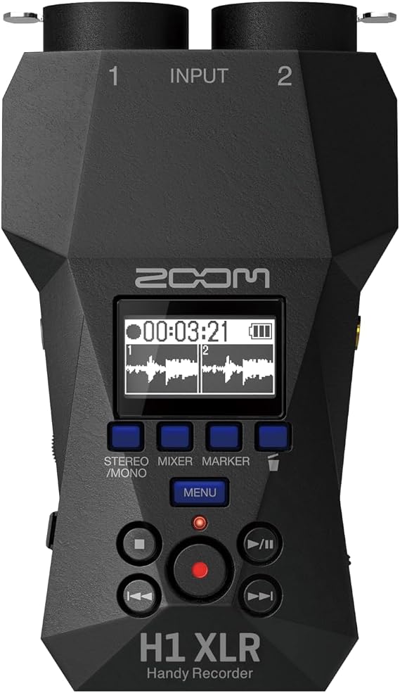 Zoom H1 XLR 2-Channel Recorder for Filmmakers, Musicians & Podcasters