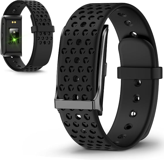 Health Fitness Tracker, Wearable Smart Bracelet for Men Women, 127 Sport Modes, Sleep Monitor, 10M Water Proof, Call Reminder, Alarm Clock, Photo Control (Black+Silicone)