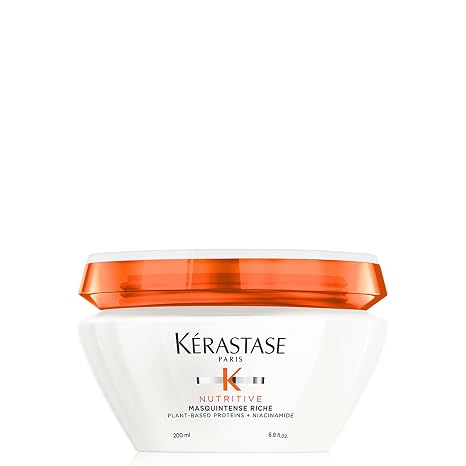 KERASTASE Nutritive Nourishing Mask | Moisturizes and Conditions For Hair With Irisome Complex Masquintense Old Packaging 6.8 Fl Oz