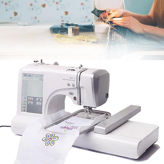 Embroidery Machine with Large Working Area, Computerized 7-Inch Touchscreen, USB Port, 8 Font Styles for Letter and Combination Embroidery