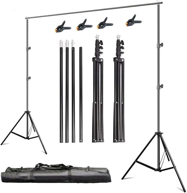 odoX 2X2 M Fon Perde Standı, Backdrop Stand, Background Stand Siyah