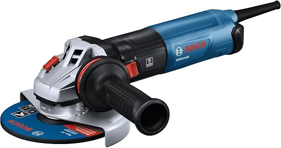 BOSCH GWS14-60 6 In. Angle Grinder with Slide Switch - Compact, Powerful, and Ergonomic for Grinding and Cutting Applications