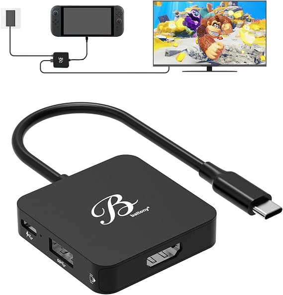 Battony Switch 2 Dock for Nintendo Switch 2, Portable USB C Docking Station