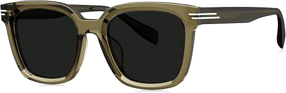 BOLON Unisex Classic Square Polarized UV400 Sunglasses | Exclusive Eyewear Brand of EssilorLuxottica, Iconic Lightness Square Silhouettes from BOLON