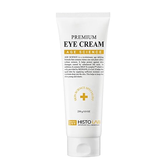 HISTOLAB Premium Eye Cream (250g/8.85oz) for All Skin Types | Hydrating & Moisturizing Eye Cream | Helps Improve the Appearance of Fine Lines | Day & Night Use