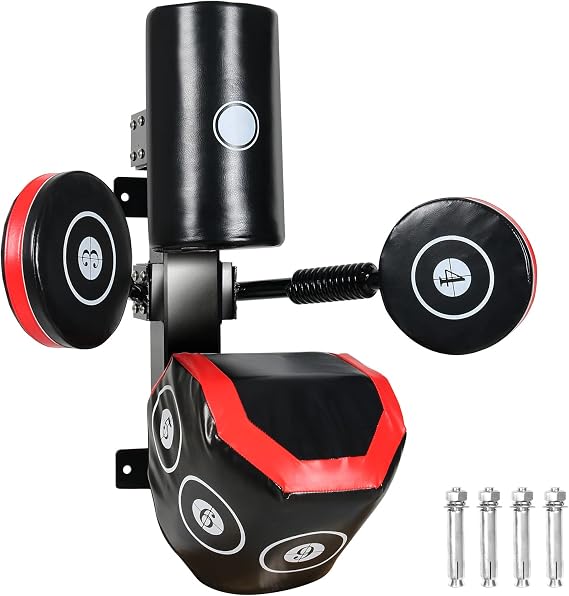 INNOLIFE Multi-Point Sparring Speed Boxing Target Human Battle Target | Practice Target Columns 360 Rebound Shock Absorption Speed Bar, Wall Heavy-Duty Punching Bags