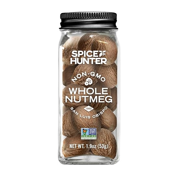 The Spice Hunter Nutmeg, East/West Indies, Whole, 1.9-Ounce Jar