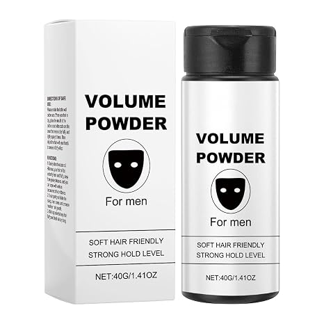 Stylingpulver für Männer Texturpuder Mask Volume Powder Natürliche Inhaltsstoffe Starker Halt Black Mask Volume Powder Einfache Anwendung und Langanhaltender Styling-Effekt
