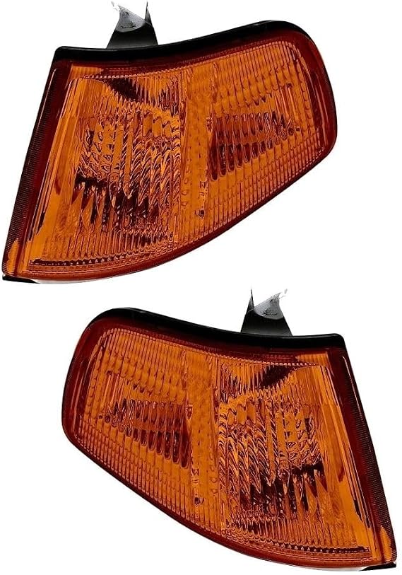 Amber Corner Lights 2Dr 3Dr Signal Lamps Heavy Duty ABS Plastic Housing/Polycarbonate Lens Left Right Front for for Civic Base/CX/DX/Si 1990-1991 -Lighting Technology