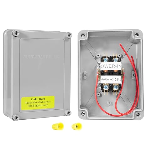 1522 Pump Start Relay Compatible with Irrigation Systems with Housing 3 HP / 110V / 220V 24V Coil
