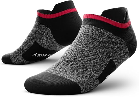 Outway Solid Ankle Socks, Moisture-Wicking with Arch Support