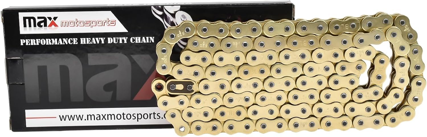 520 Pitch 112 Links O-Ring Chain Replacement for Suzuki DR-Z DRZ 400 S Road 2000 01 02 03 04 05 06 07 08 09 10 11 12 13 14 15 16 17 18 19 20 2021 2022 2023 2024
