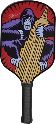 Carbon Fiber Pickleball Paddles, Textured Honeycomb Core Pickleball Racket with Cushion Grip, Designed for Control and Balance by Legendary Pop Artist Burton Morris