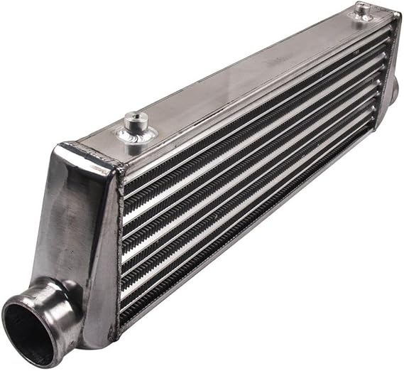 Universal Intercooler 27x7x2.5 Inch Tube And Fin Core With 2.5 Inch 64mm Inlet Compatible With