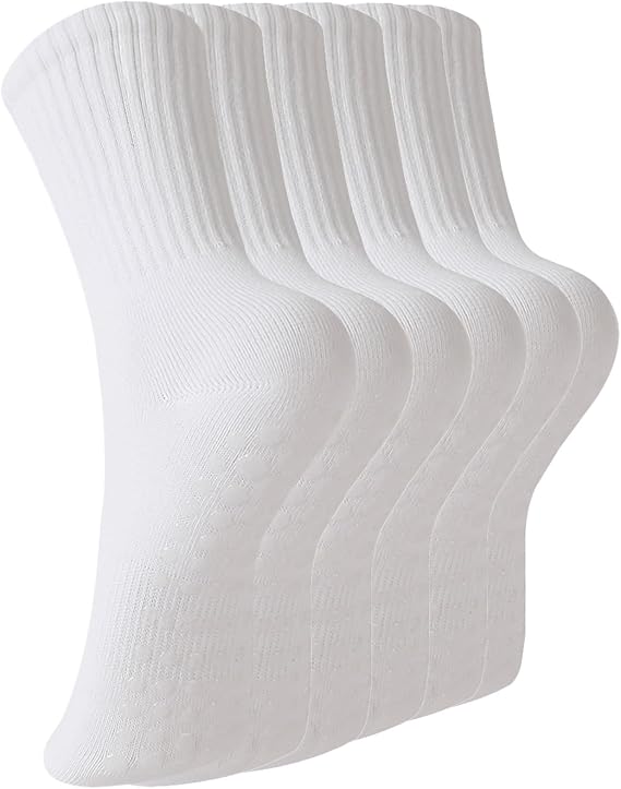 BONANGEL Pilates Socks with Grips for Women, 3 Pairs Womens Grippy Socks