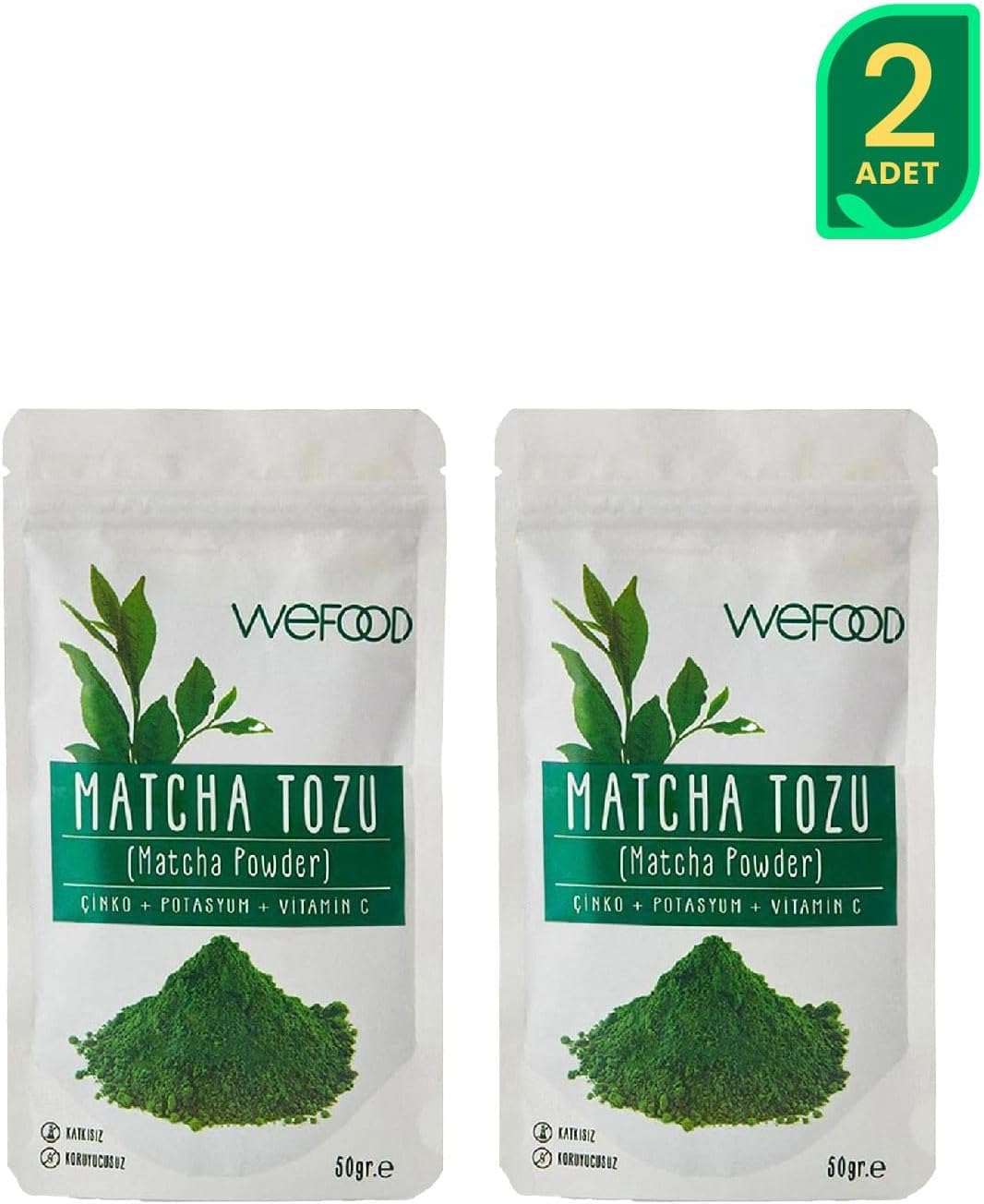 Wefood Matcha Tozu 50 gr 2'li Avantaj Seti 8681749103081