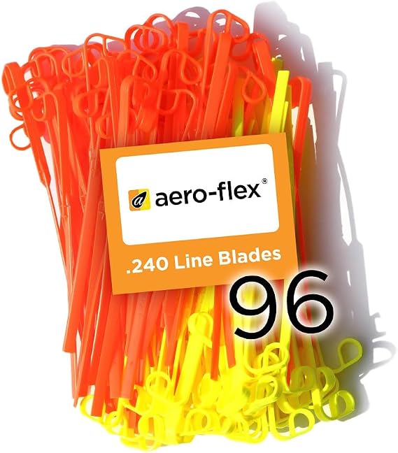 Aero-Flex No More Line! Combo Replacement Flexible Line Blades 96 Economy Packs - No More Trimmer line!