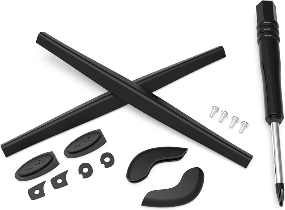 Replacement Nose Pieces & Ear Socks Rubber Kits & Screws Screwdriver for Oakley Juliet/X Metal XX Sunglass