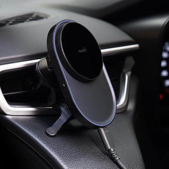 Moshi Qi2 Wireless Car Charger(15W) - Mist Black