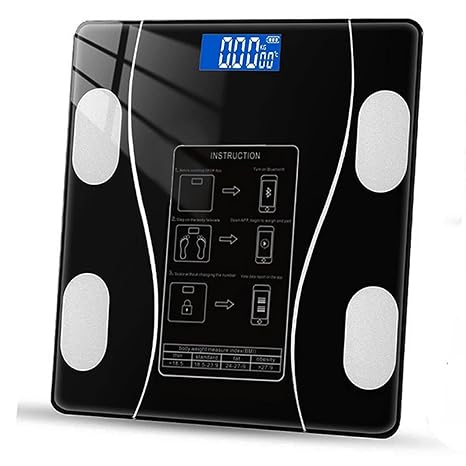 Digital Smart Weight Scale Bathroom Body BMI Phone Bluetooth Connection Personal Memory Minimalis Design 5g/40kg