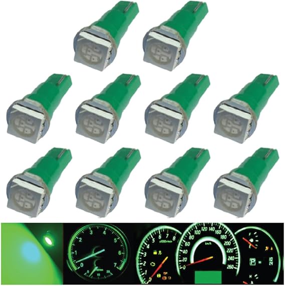 britelites 10x T5 5050 SMD LED Green Instrument Panel Dash Light Bulb 74 17 18 37 70 2721