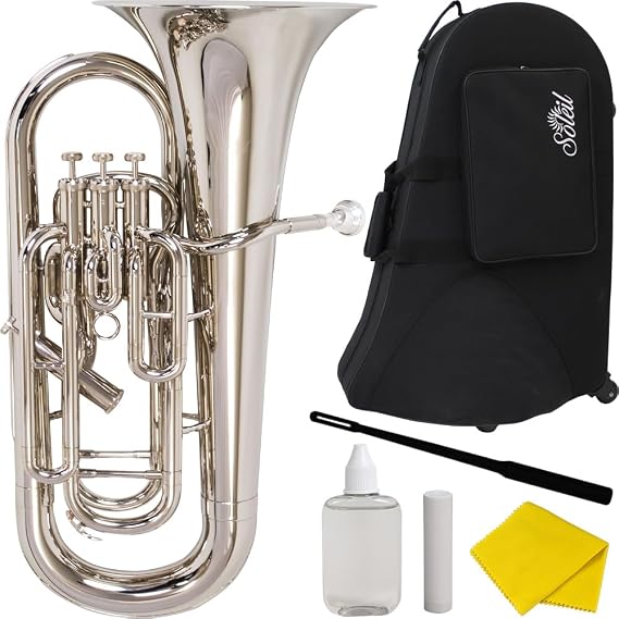 Soleil Euphonium SEU-3/SV Silver Semi-Hard Case Included
