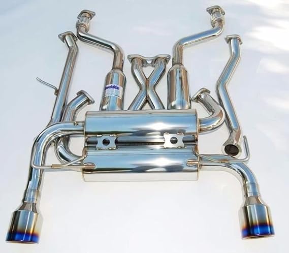 Invidia HS09IFXGID Gemini Cat-Back Exhaust System with Titanium Rolled Tip for Infiniti FX35/FX37