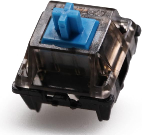KPREPUBLIC Gateron Cap Black Crystal Switch 3pin SMD RGB mx stem Switch for Mechanical Keyboard pre lubed Brown Yellow Silent Red Silver (X70 PCS, G Black Crystal Blue Switch)