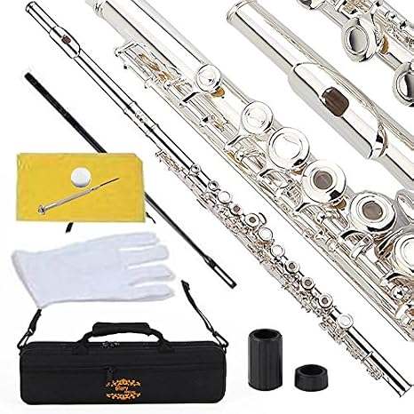 Glory Silver Plated Intermediate 16 Keys Open/Closed Hole C Flute