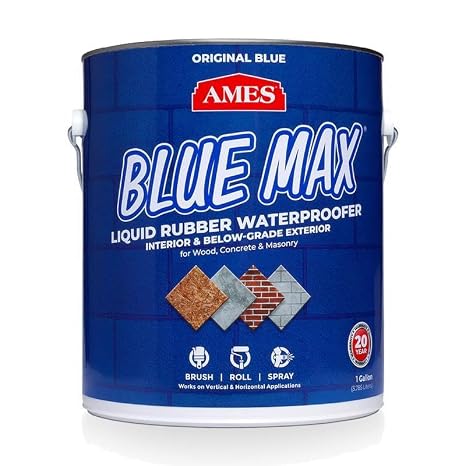 Ames Research Laboratories, Inc. Blue Max Liquid Rubber Translucent Blue Water-Based Waterproof - Total Qty: 4
