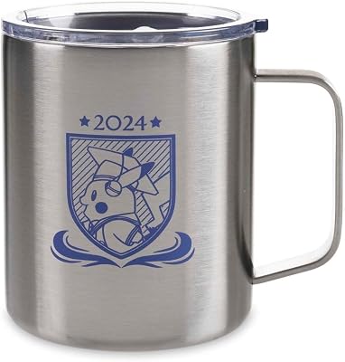 Pokemon Pokémon Center: Graduation Pikachu & Eevee 14 oz. Insulated Mug, One Size Only
