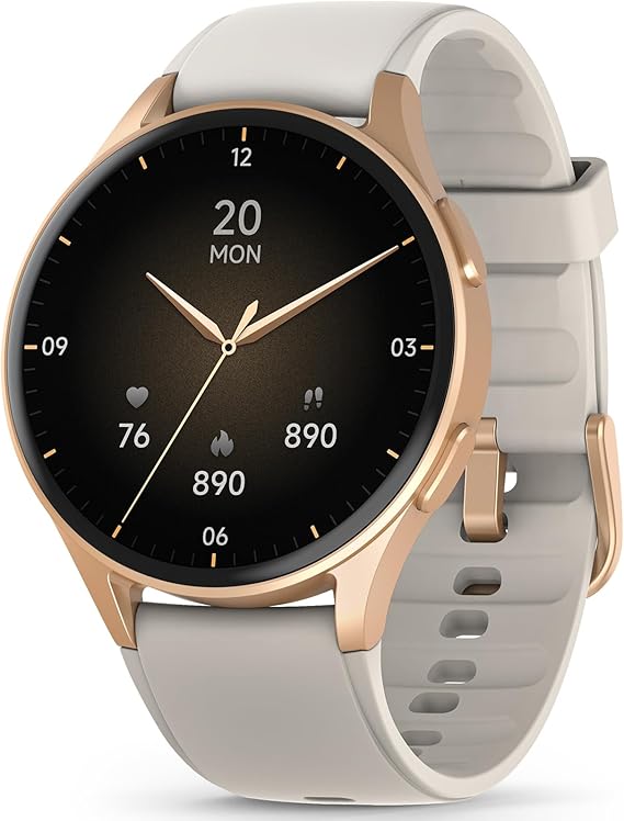 Smart Watch for Women with Built-in GPS & Alexa (Make/Answer Call), 1.32" AMOLED Fitness Tracker with Altimeter Compass for Hiking Running, HRV/Sleep/SpO2 Monitor, 50M Waterproof for iPhone Android