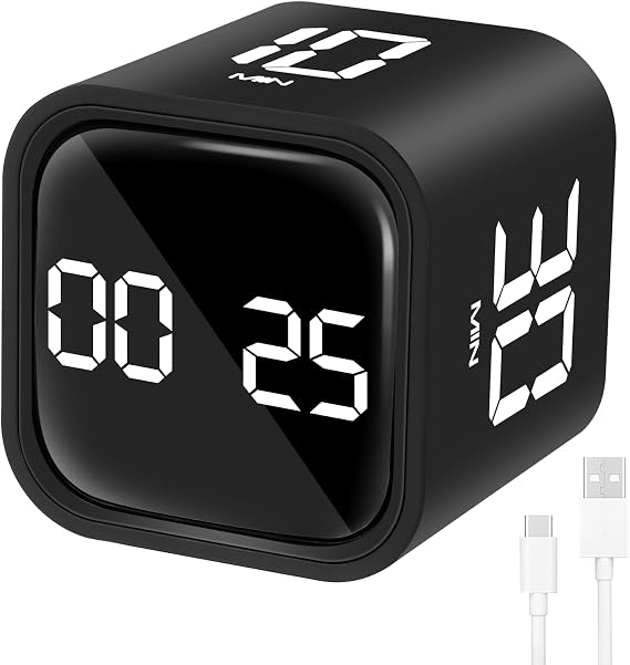 Pomodoro Timer Cube Countdown Timer Time Management for Office Study children kitchen cooking exercise