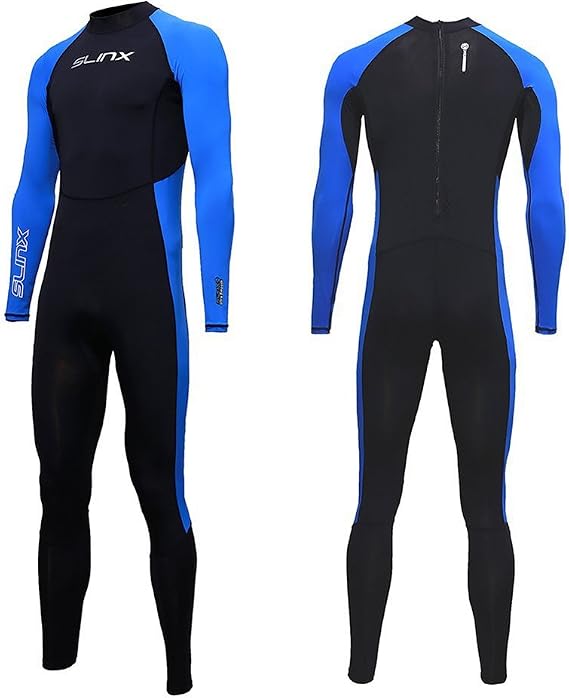 Full Body Dive Wetsuit Sports Skins Rash Guard for Men Women, UV Protection Long Sleeve One Piece Swimwear for Snorkeling Surfing Scuba Diving Swimming Kayaking Sailing Canoeing