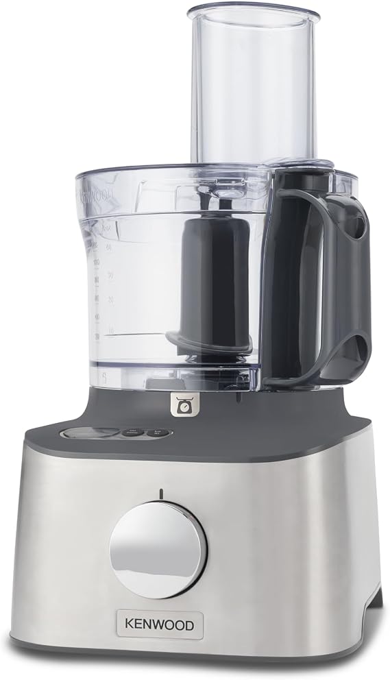 Kenwood FDM316SS Multipro Compact+ Food Processor, Kitchen Appliances with Integrated Scale, 11 Accessories Included, Compact and Powerful Design