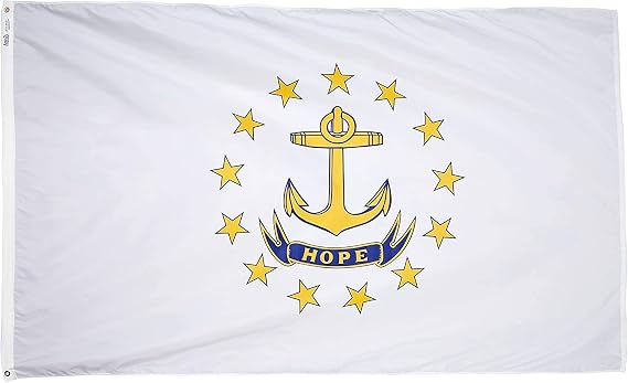 Annin Flagmakers Rhode Island State Flag - 3 x 5 Feet (Model 144760)