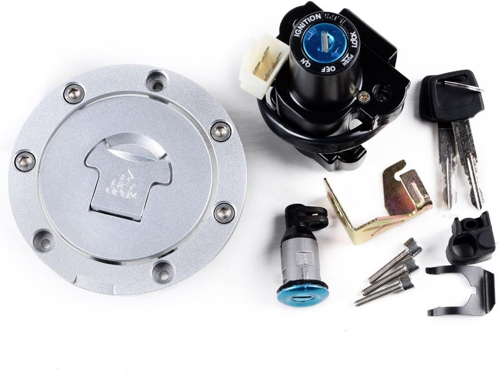 Fuel Gas Tank Cap Ignition Switch Lock Key Compatible with Honda 2004 2005 2006 2007 CBR 1000RR 2003-2006 600RR